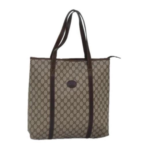 Pre-owned Leather totes Gucci Vintage , Brown , Dames