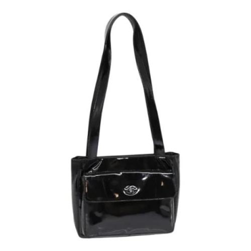 Pre-owned Canvas chanel-bags Chanel Vintage , Black , Dames