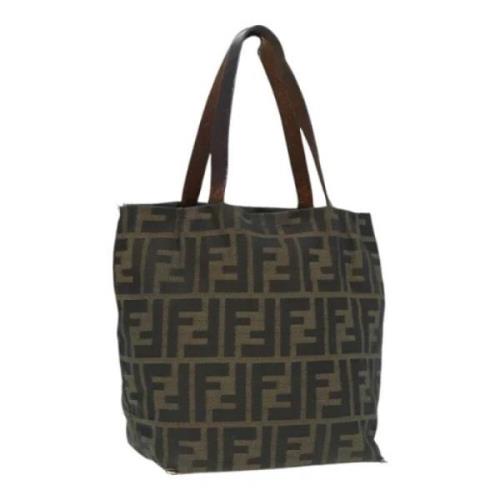 Pre-owned Canvas handbags Fendi Vintage , Brown , Dames