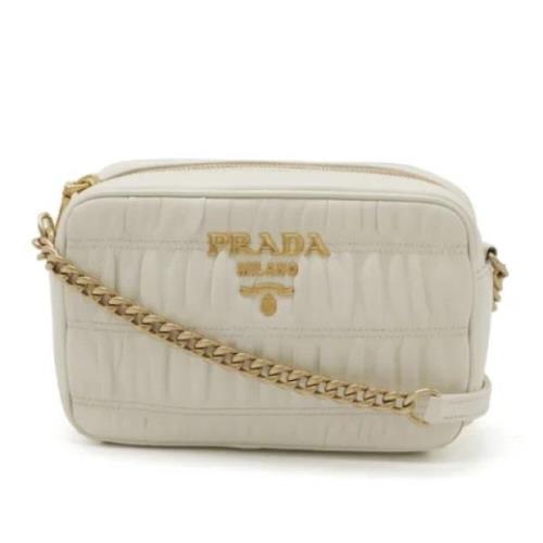 Pre-owned Leather prada-bags Prada Vintage , Beige , Dames