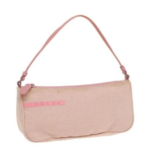 Pre-owned Canvas prada-bags Prada Vintage , Pink , Dames