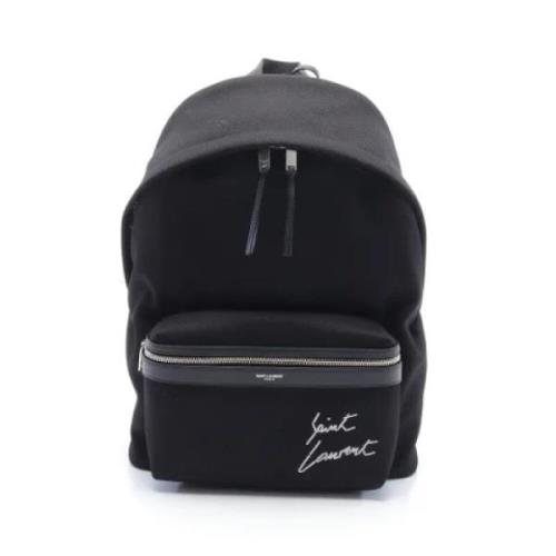 Pre-owned Cotton backpacks Yves Saint Laurent Vintage , Black , Unisex