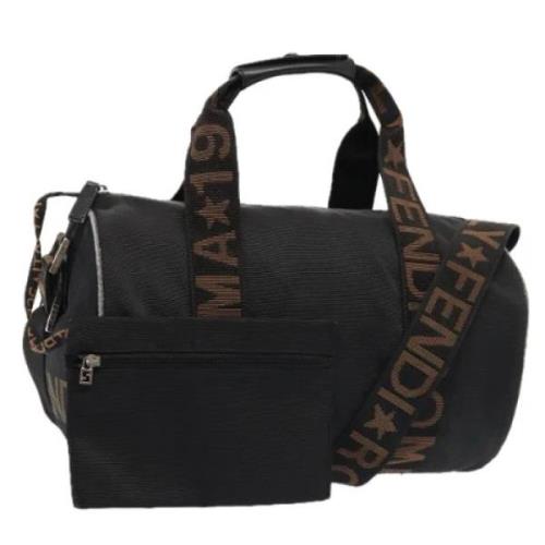 Pre-owned Canvas handbags Fendi Vintage , Black , Dames