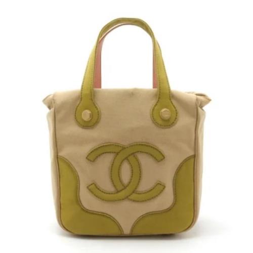 Pre-owned Canvas chanel-bags Chanel Vintage , Beige , Dames