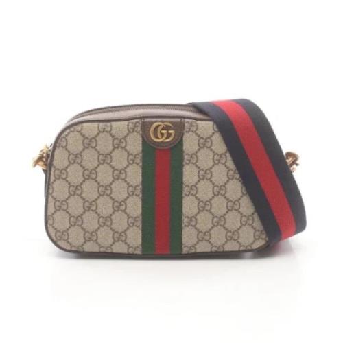 Pre-owned Leather gucci-bags Gucci Vintage , Beige , Dames