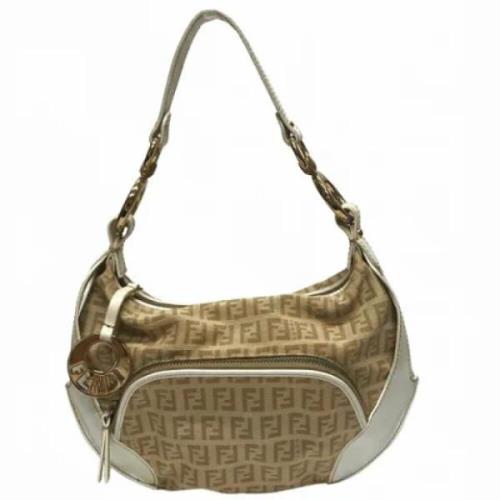 Pre-owned Fabric fendi-bags Fendi Vintage , Beige , Dames