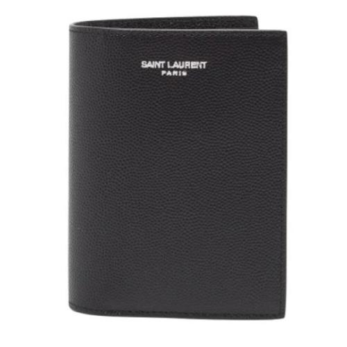 Pre-owned Leather wallets Yves Saint Laurent Vintage , Black , Heren