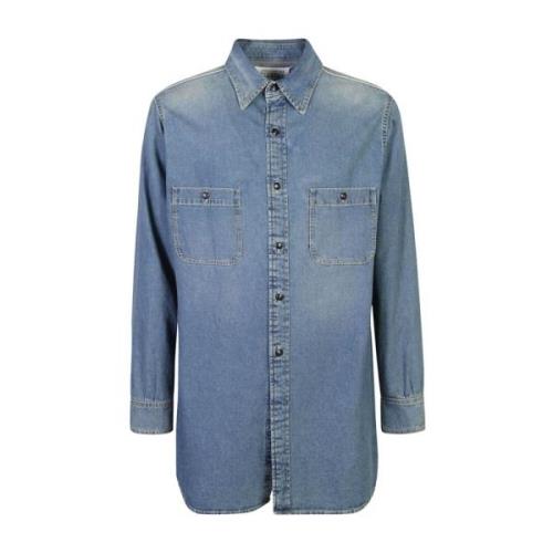 Blauw Shirt voor Mannen Maison Margiela , Blue , Heren