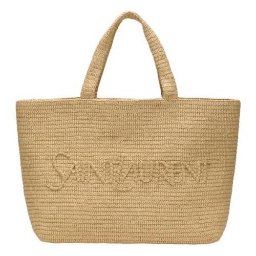 Media Winkel Tas Saint Laurent , Beige , Dames