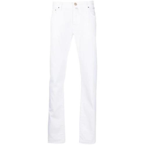 Witte Bull Denim Slim Fit Jeans Jacob Cohën , White , Heren