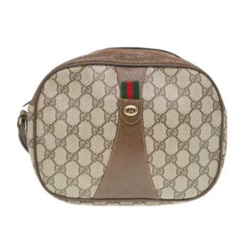 Pre-owned Plastic clutches Gucci Vintage , Beige , Dames