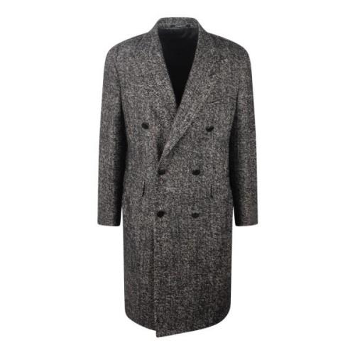 Tweed Coat Tagliatore , Gray , Heren