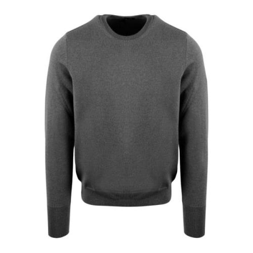 Kasjmier Crewneck Sweater Fw22 Italië Drumohr , Gray , Heren