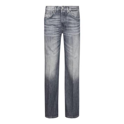 Wijde Pijp Denim Jeans Dondup , Blue , Dames