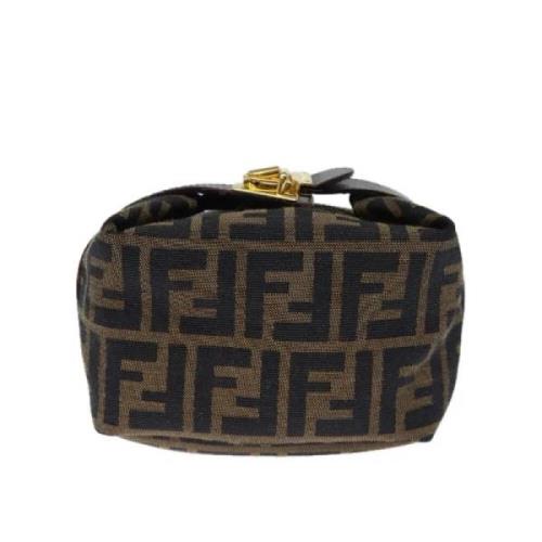 Pre-owned Canvas handbags Fendi Vintage , Brown , Dames