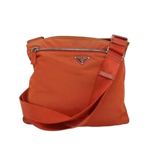 Pre-owned Nylon prada-bags Prada Vintage , Orange , Dames