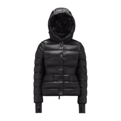 Alpine Korte Donsjas Moncler , Black , Dames