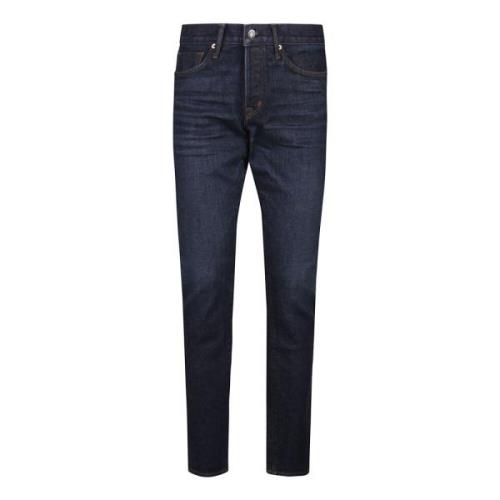 Klassieke Denim Jeans voor dagelijks gebruik Tom Ford , Blue , Heren