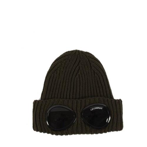 Groene Wollen Beanie Muts C.p. Company , Green , Unisex