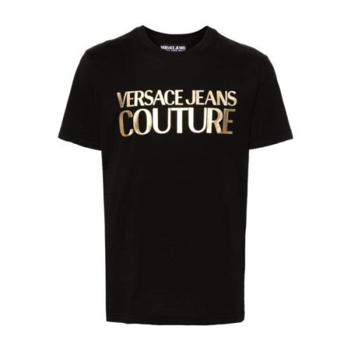 Zwarte T-shirts en Polos Versace Jeans Couture , Black , Heren