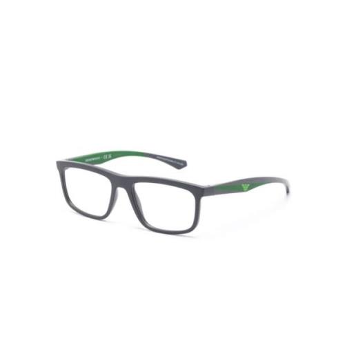 Ea3246 6188 Optical Frame Emporio Armani , Gray , Heren