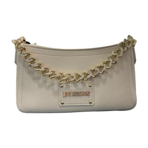 Stijlvolle PU-tas Love Moschino , White , Dames