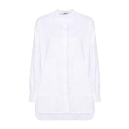 Witte Shirt Nanda Italiaans Katoen Max Mara , White , Dames