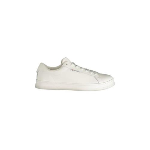 Witte Sneaker met Logo voor Mannen Tommy Hilfiger , White , Heren