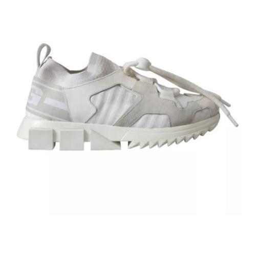 Witte Sorrento Trekking Sneakers Rubberen Zool Dolce & Gabbana , White...