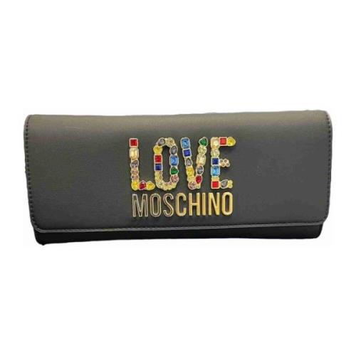 Stijlvolle PU-tas Love Moschino , Black , Dames