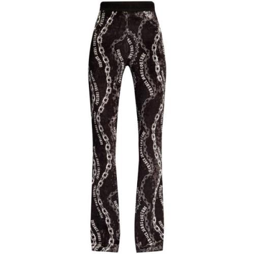 Zwarte Broek Stijlvol ***cv Versace Jeans Couture , Multicolor , Dames