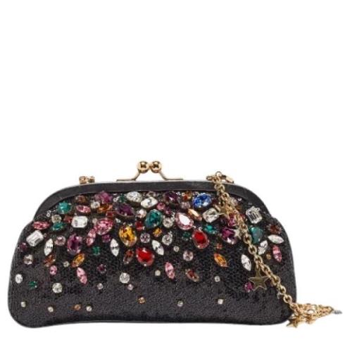 Pre-owned Leather clutches Dolce & Gabbana Pre-owned , Multicolor , Da...