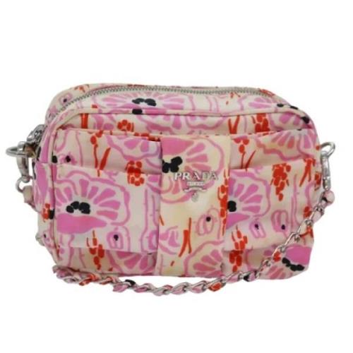 Pre-owned Nylon prada-bags Prada Vintage , Pink , Dames