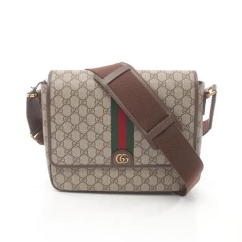 Pre-owned Leather gucci-bags Gucci Vintage , Beige , Dames