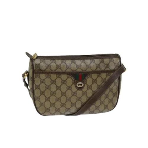 Pre-owned Leather gucci-bags Gucci Vintage , Beige , Dames