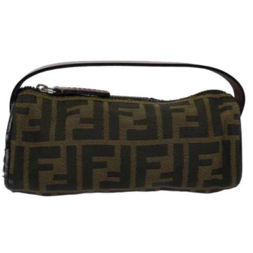 Pre-owned Canvas handbags Fendi Vintage , Brown , Dames