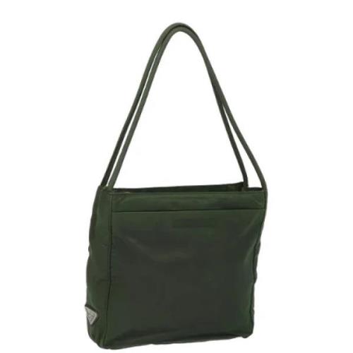 Pre-owned Nylon prada-bags Prada Vintage , Green , Dames