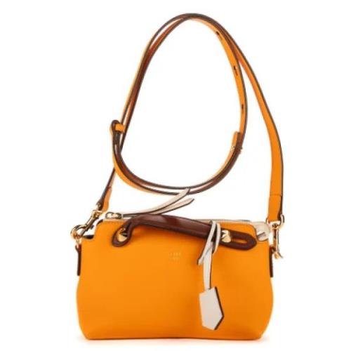 Pre-owned Leather handbags Fendi Vintage , Orange , Dames