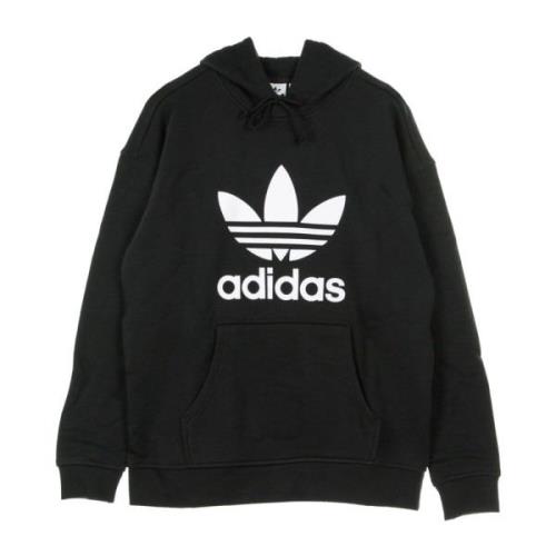 Dames Trefoil Hoodie Zwart/Wit Adidas , Black , Dames