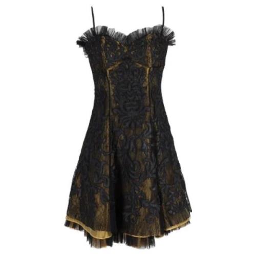 Pre-owned Silk dresses Dolce & Gabbana Pre-owned , Black , Dames