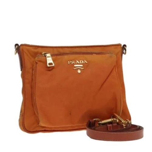 Pre-owned Nylon prada-bags Prada Vintage , Orange , Dames