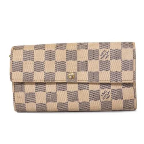 Pre-owned Fabric wallets Louis Vuitton Vintage , White , Dames