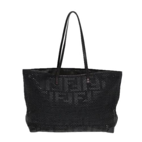 Pre-owned Leather totes Fendi Vintage , Black , Dames