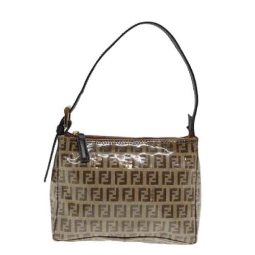 Pre-owned Canvas handbags Fendi Vintage , Beige , Dames