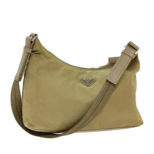 Pre-owned Nylon prada-bags Prada Vintage , Beige , Dames