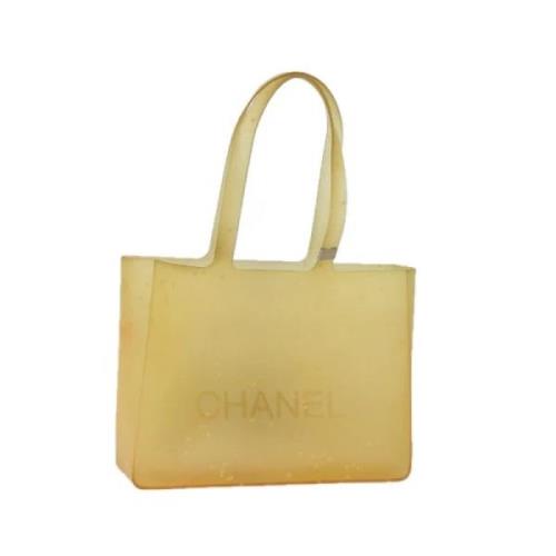 Pre-owned Rubber chanel-bags Chanel Vintage , Yellow , Dames