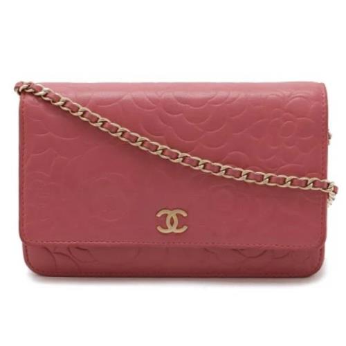 Pre-owned Leather chanel-bags Chanel Vintage , Pink , Dames