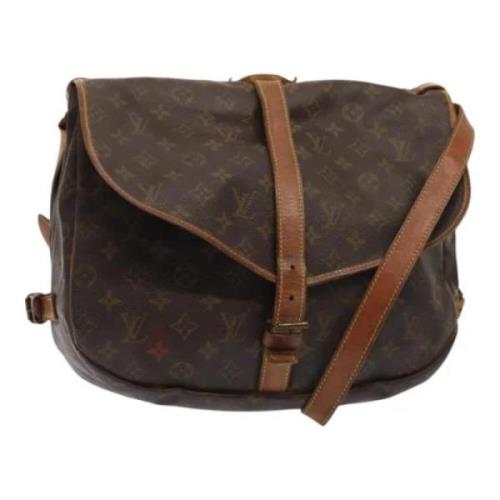 Pre-owned Canvas louis-vuitton-bags Louis Vuitton Vintage , Brown , Da...