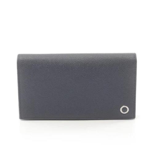 Pre-owned Leather wallets Bvlgari Vintage , Blue , Dames