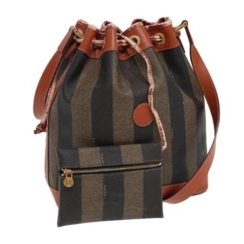 Pre-owned Leather fendi-bags Fendi Vintage , Brown , Dames